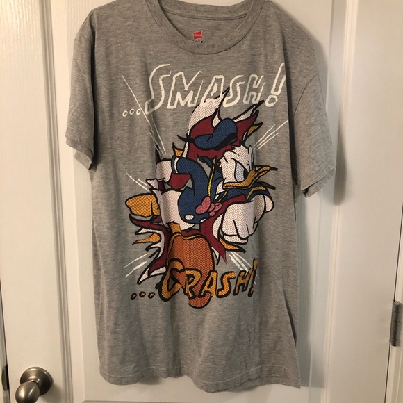 Hanes Other - Donald Duck Smash Graphic Tee